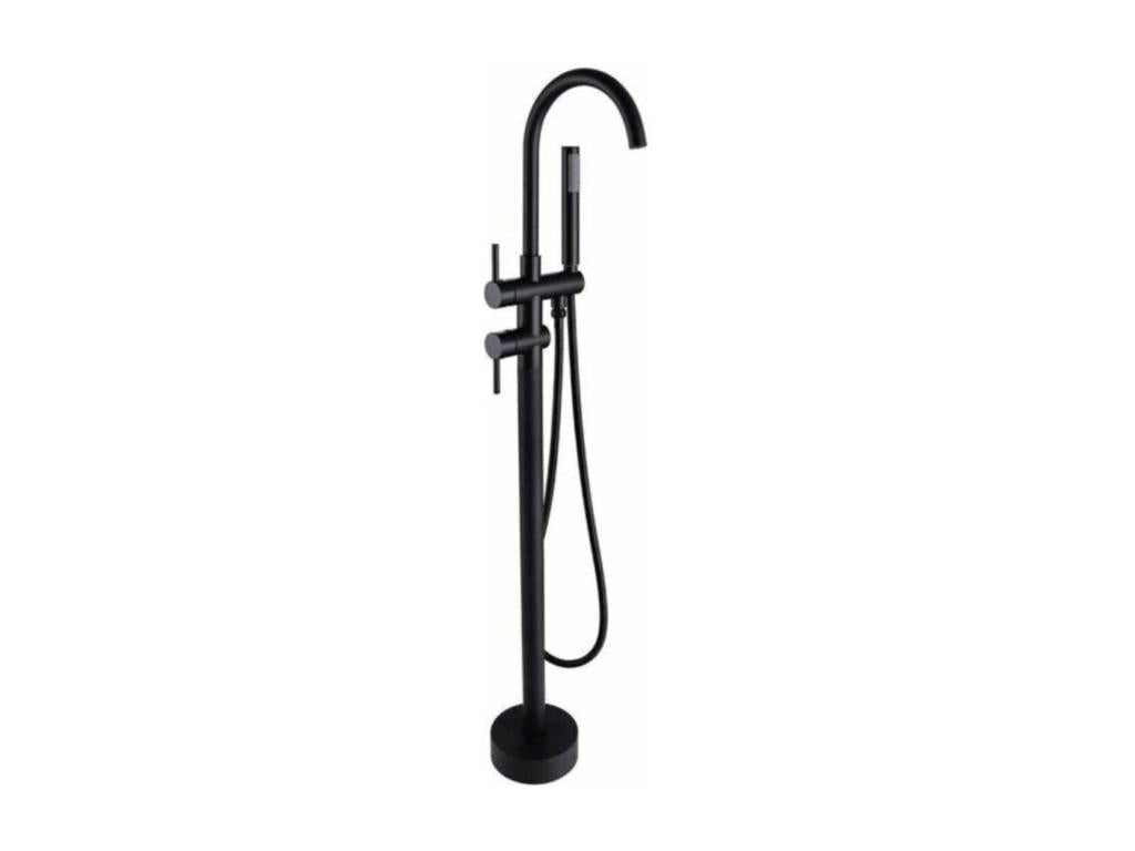 Robinet mitigeur baindouche sur pied Domopure noir mat RCEK02427