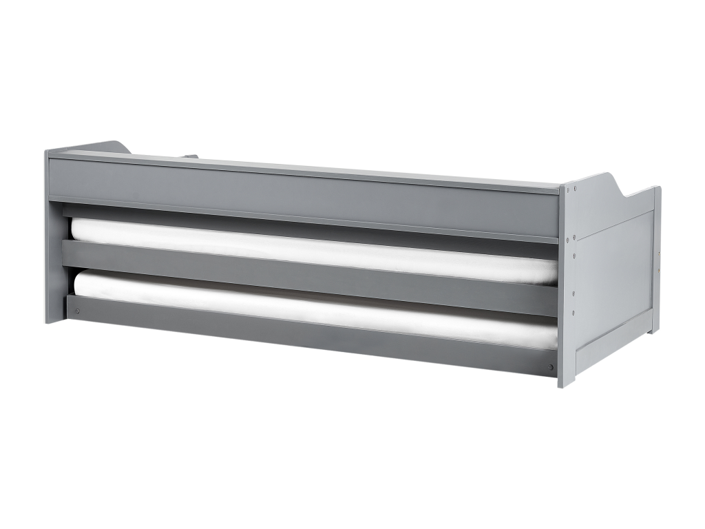 Lit gigogne Bois Decohaute 90x200 cm Gris XLMU48434