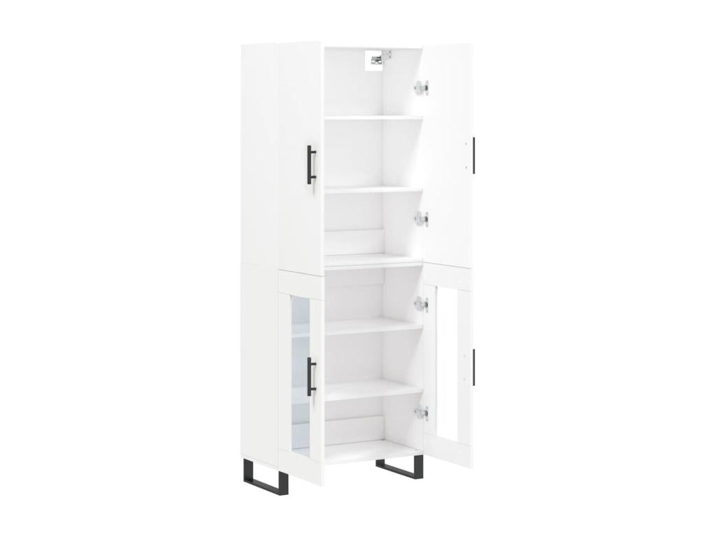 Buffet haut Blanc 69,5x34x180 cm Bois d'ingénierie ENTT41709