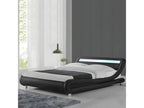 Lit Led Design Decohaute Noir 160cm Avec Matelas Romance HBTX66465