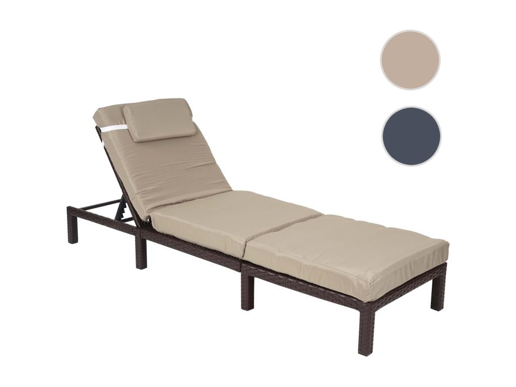 Poly-Rotin Bain de soleil Decohaute-A51 Premium Premium marron coussin crème BCRC29955