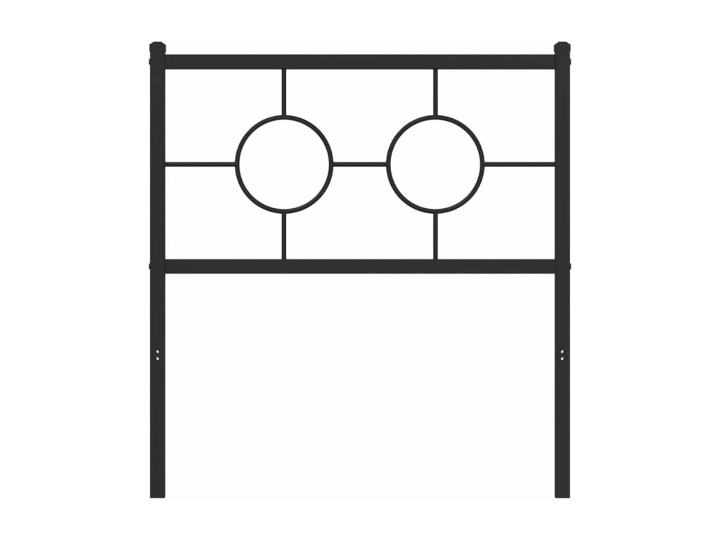 Tête de lit métal noir 75cm RYWA99993