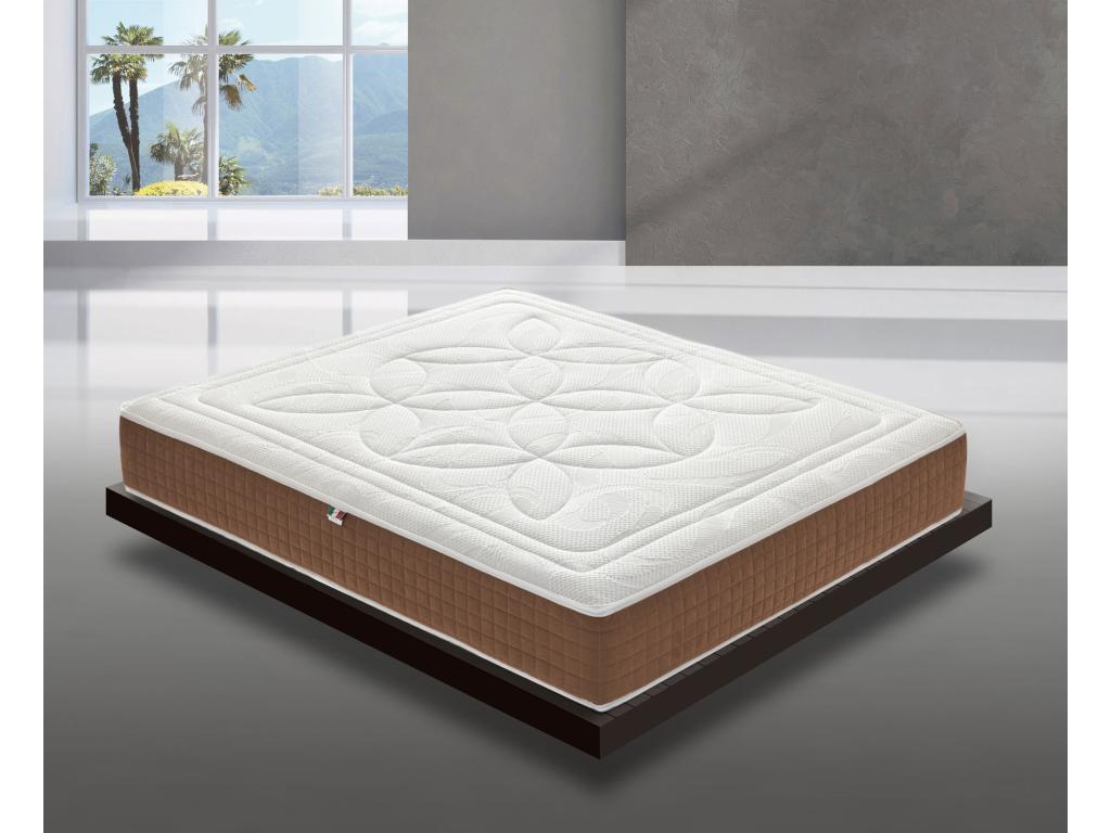 Matelas à mémoire de forme avec 5 cm de mémoire - Hauteur 25 cm - AMOVIBLE 120x200 cm OJSB49656