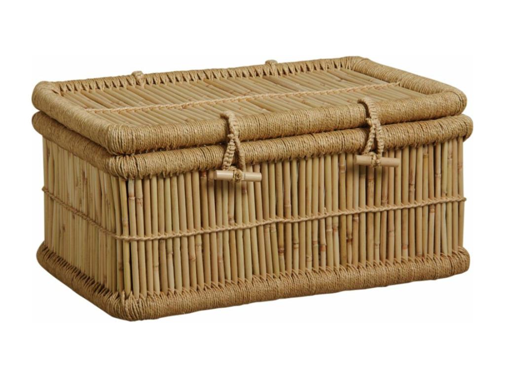 Malles en roseau naturel Lot de 2 EBXQ11421