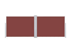 Auvent latéral rétractable Marron 120x1000 cm USEA05776
