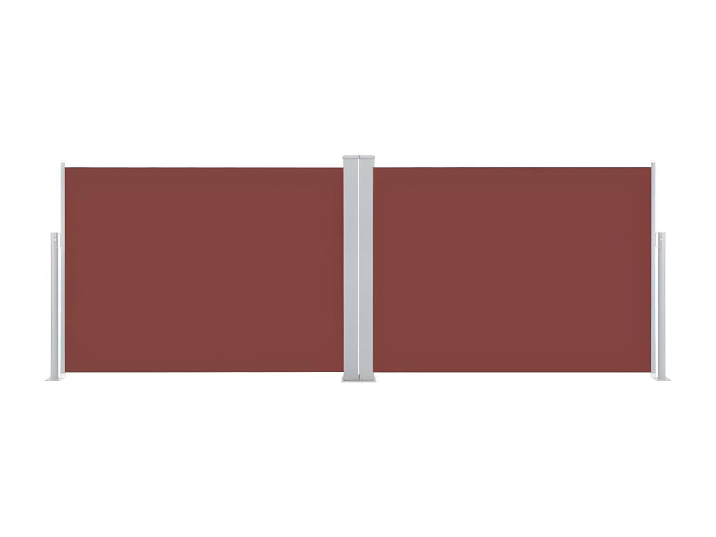 Auvent latéral rétractable Marron 120x1000 cm USEA05776