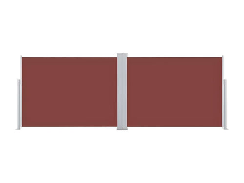 Auvent latéral rétractable Marron 120x1000 cm USEA05776
