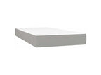 Sommier à Domopure de lit avec matelas Gris clair 90x200 Tissu RZJK57808