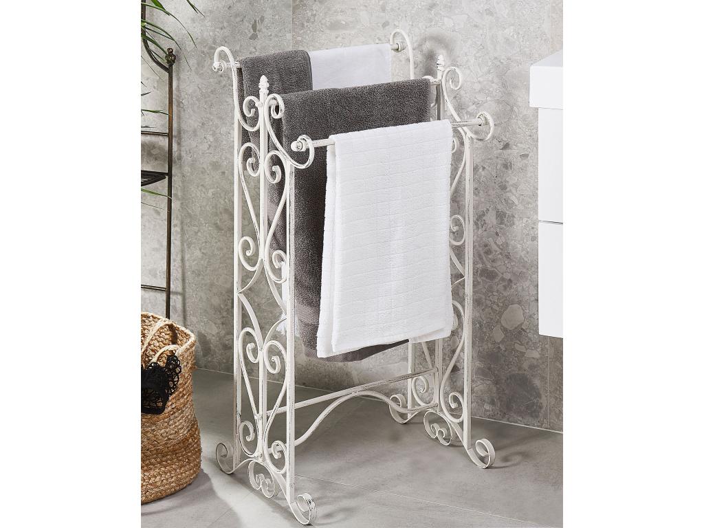Porte-serviettes Domopure Métal Blanc YBXQ35241