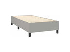 Sommier à Décohaute de lit avec matelas Gris clair 80x200 Tissu TTEU29990