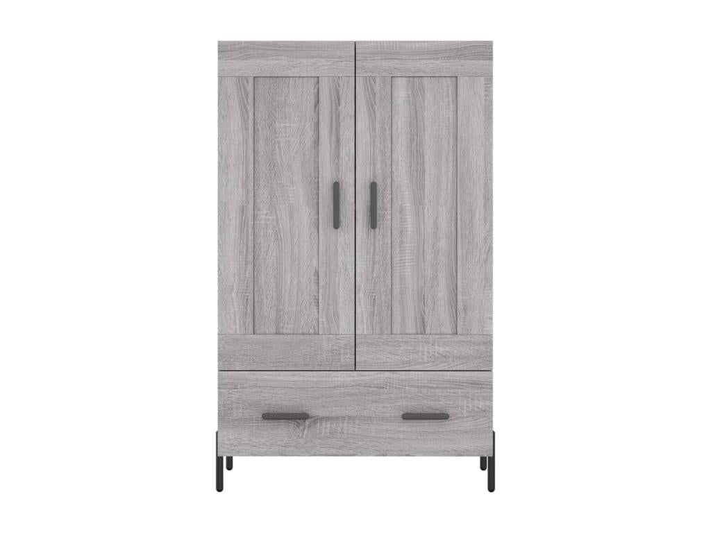 Buffet haut Chicyla gris 69,5x31x115 cm bois d'ingénierie BZSC05689