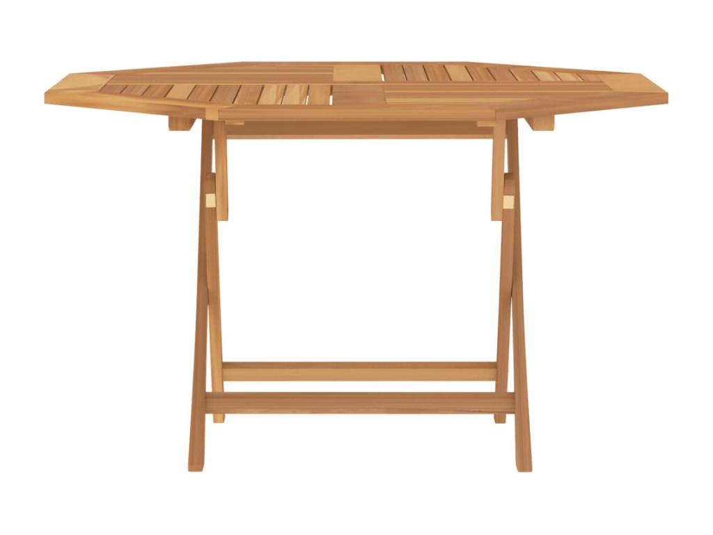 Table de jardin pliable 110x110x75 cm bois massif de teck SFJZ44530