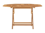 Table de jardin pliable 110x110x75 cm bois massif de teck SFJZ44530