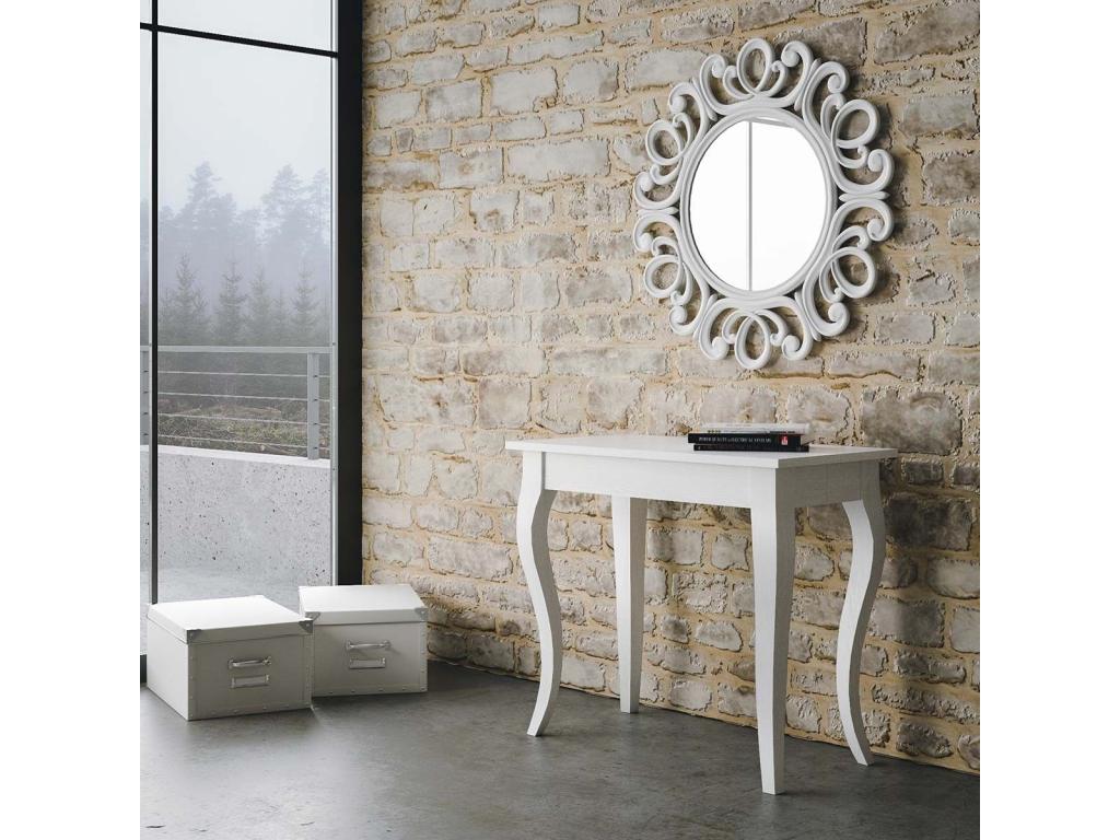 Console extensible 90x48/204 cm Olanda Small Frêne Blanc IAED61764