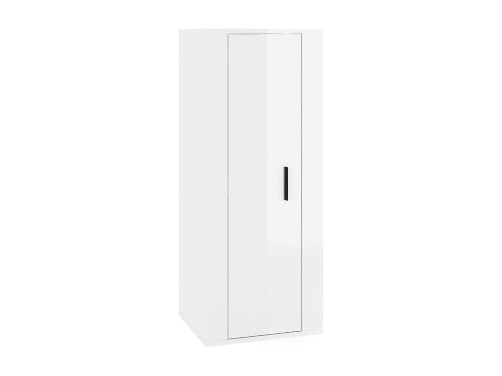 Ensemble de meubles TV 5 pcs Blanc brillant Bois d'ingénierie XSHU31038