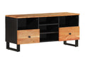 Meuble TV 100x33x46 cm bois d'Décohaute solide et d'ingénierie ATUK86116