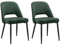 Chaise de salle à manger 2 Pack Vert foncé LECC33720