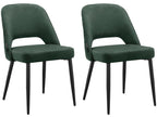 Chaise de salle à manger 2 Pack Vert foncé LECC33720
