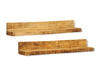 Lot de 2 étagères murales en bois solide VXFR84663