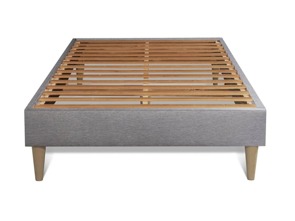 Ensemble matelas Latex mémoire de forme Decohaute TOUCH 90x200 3zones de confort sommier Decohaute gris NTLW67297