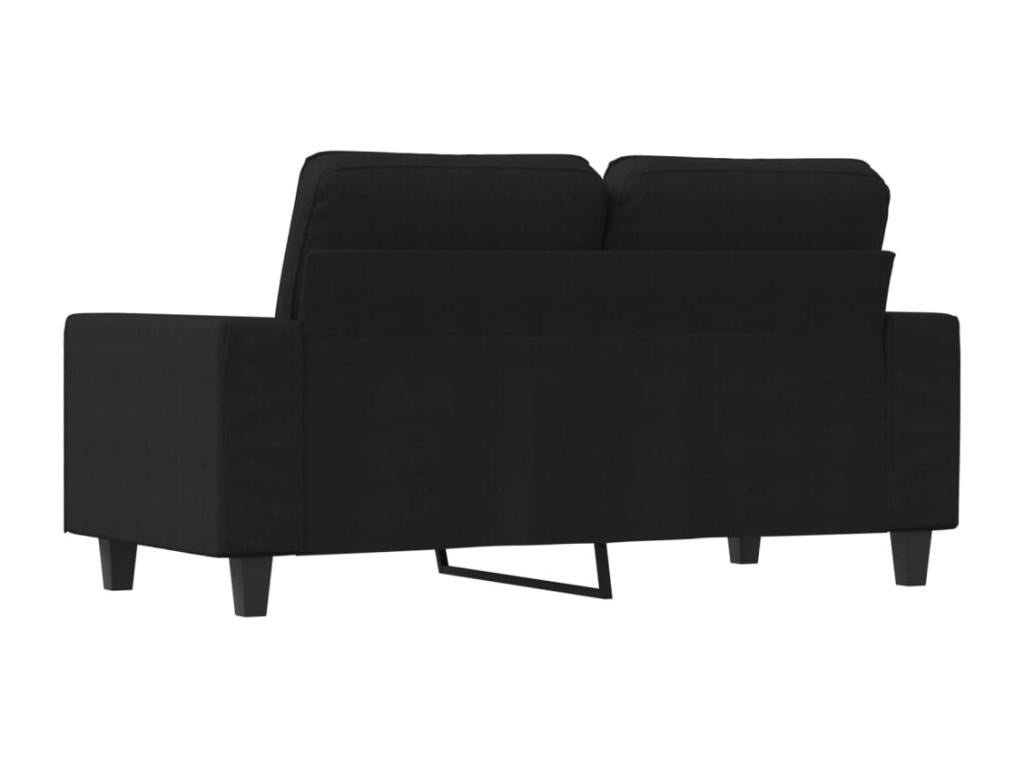 Canapé à 2 places Noir 120 cm Tissu DDTH49425