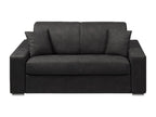 Canapé 2 places convertible express en tissu Domopure - Anthracite - Couchage 120 cm - Matelas 18 cm XNLP99724