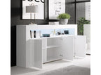 Bahut Buffet bas pour Salon Salle à manger en Blanc avec LED 155x37x91.5cm Aker YIEC68632