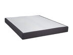 Domopure - Pack Matelas 140x190 Sommier Tapissier Démontable 2x20 Domopure Anthracites Pieds Argent 15cm FYHL94205