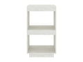 Bibliothèque Blanc 40x35x71 cm Bois de pin massif CNLE47546