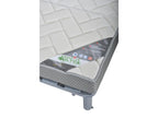 Banquette BZ tissu 140x200 matelas Domopure 15cm Domopure-Couleur Gris foncé EMPF94544