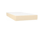 Sommier à Domopure de lit avec matelas Crème 90x200 Tissu XWPQ37737