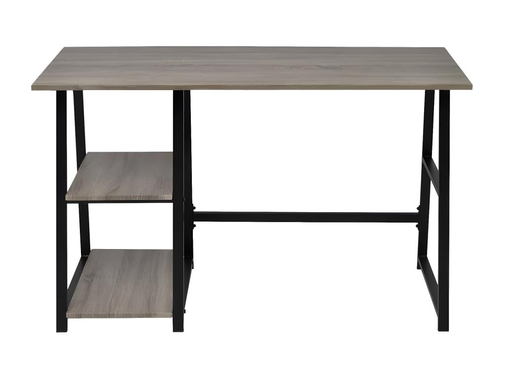 Bureau avec 2 étagères Gris et chêne APGW00325