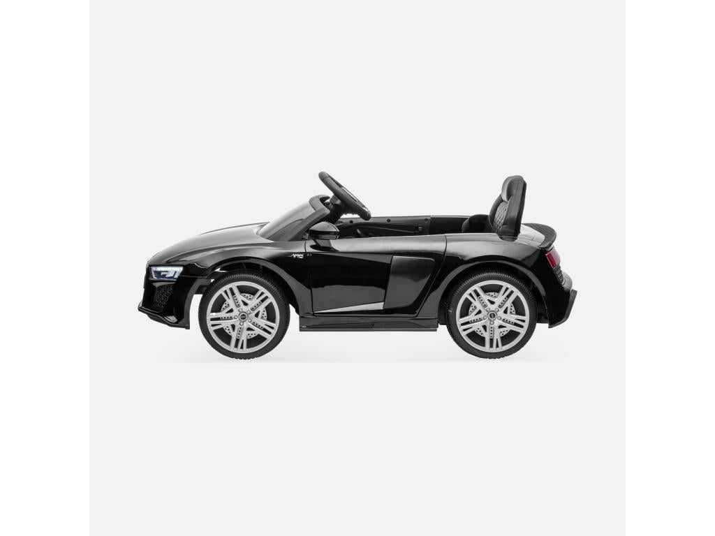 AUDI R8 voiture électrique 12V- noire 1 place- 4x4 pour enfants- avec autoradio et télécommande KQNF97201