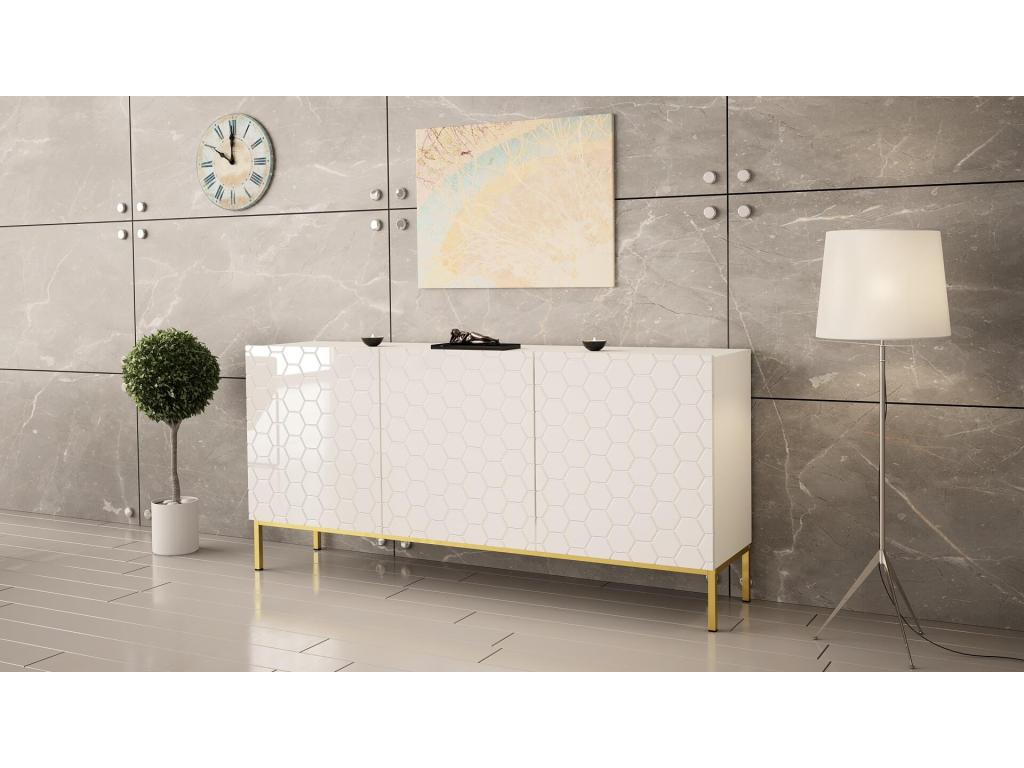 Buffet Domopure SB160 3D 160x37x76 Blanc TXVQ35534
