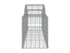 Paniers à gabions arqués 10 pièces 200x50x60/80 cm Fer galvanisé KUVI47758