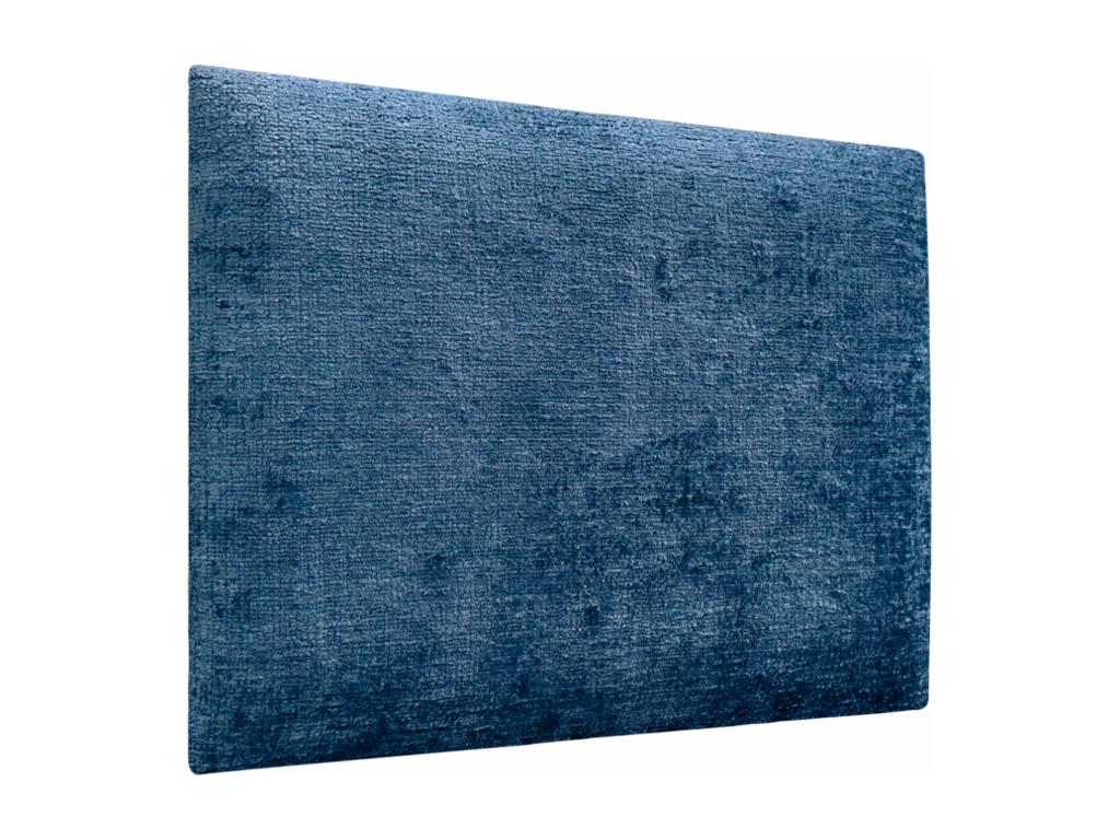 Decohaute Tête de Lit Rembourrée en Laine Écologique Composée de Panneaux Autocollants Interchangeables Chambre de Luxe Rembourrée Bleu 95 cm OYEQ63714