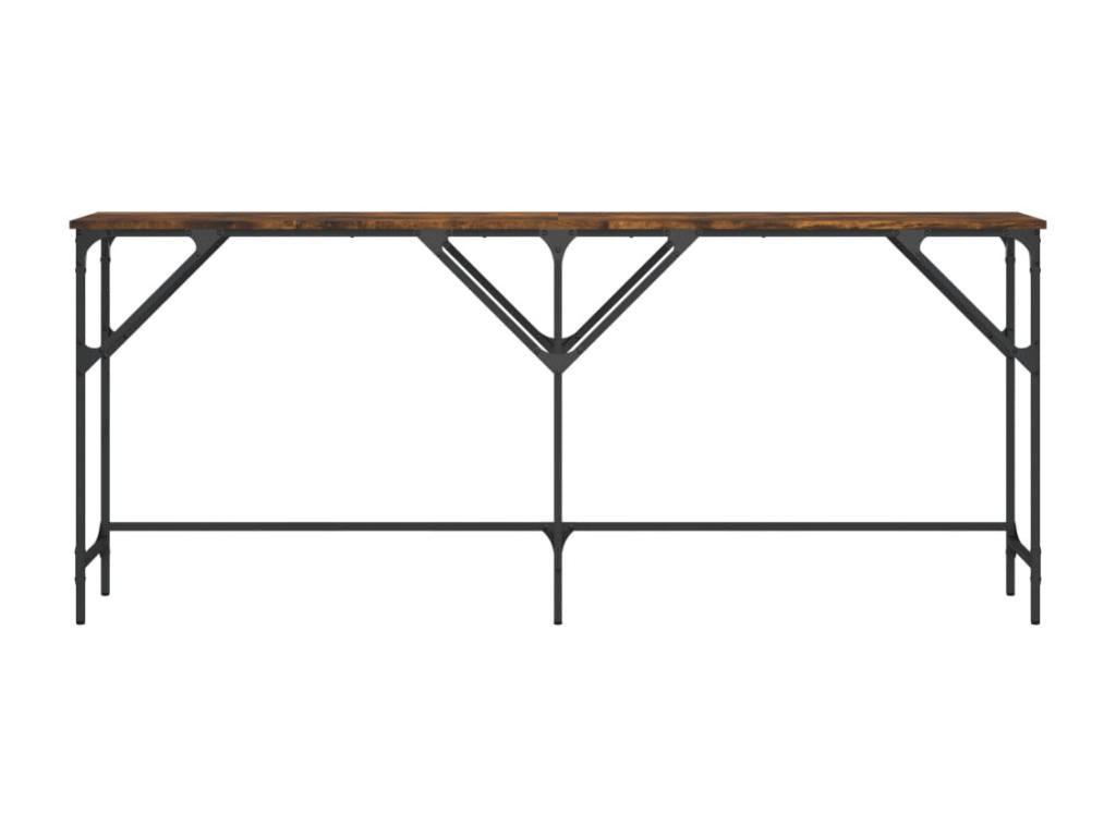 Table console chêne fumé 180x29x75 cm bois d'ingénierie JSDI21275