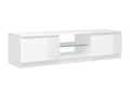 Meuble TV avec Decohauteères LED blanc brillant 140x40x35,5 cm IKRJ41284