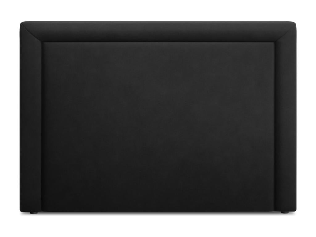 Decohaute - Tête de lit Marie 160x120cm en velours noir - 160x8x120cm FSER79184