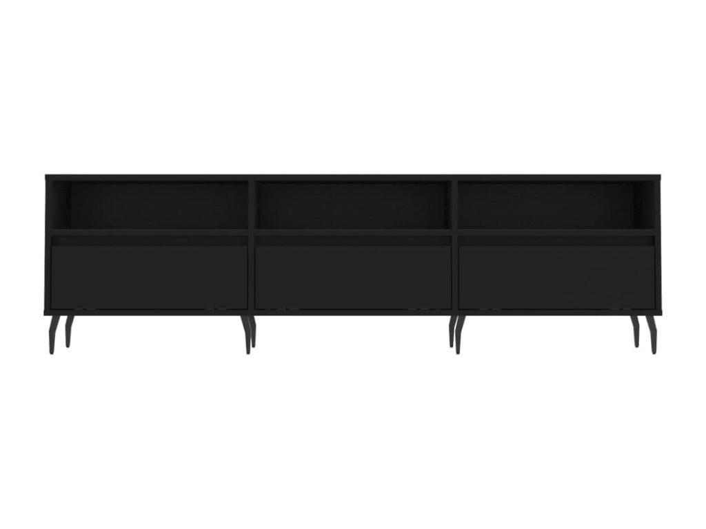 Meuble TV noir 150x30x44,5 cm bois d'ingénierie KBIK94242