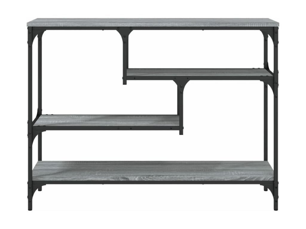 Table console Decohaute gris 100x30x75 bois d'ingénierie SQMT92114