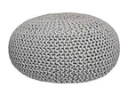 Pouf Decohauteé Coton L Gris clair WQLP41832