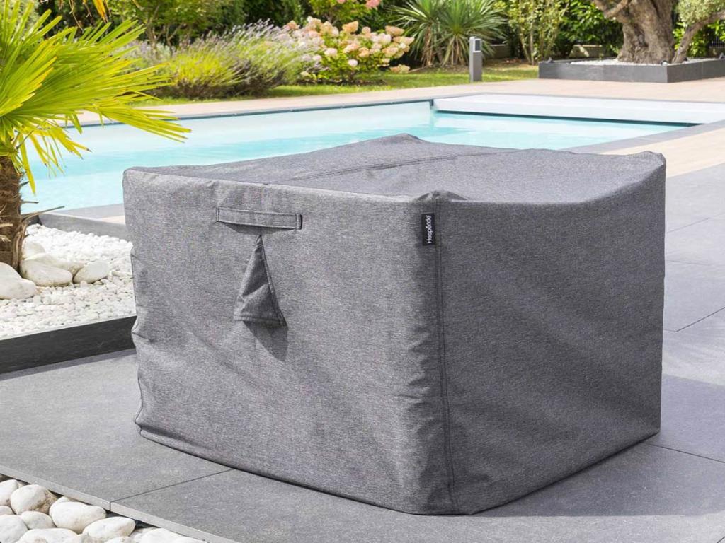 Housse pour table rectangulaire extérieure Domopure XL gris - 308x190x80 cm - Domopure RIGZ22204