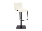 Tabouret de bar - Similicuir / Acier inoxydable - Crème - Decohaute ELVD01387