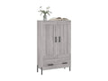 Buffet haut Chicyla gris 69,5x31x115 cm bois d'ingénierie BZSC05689