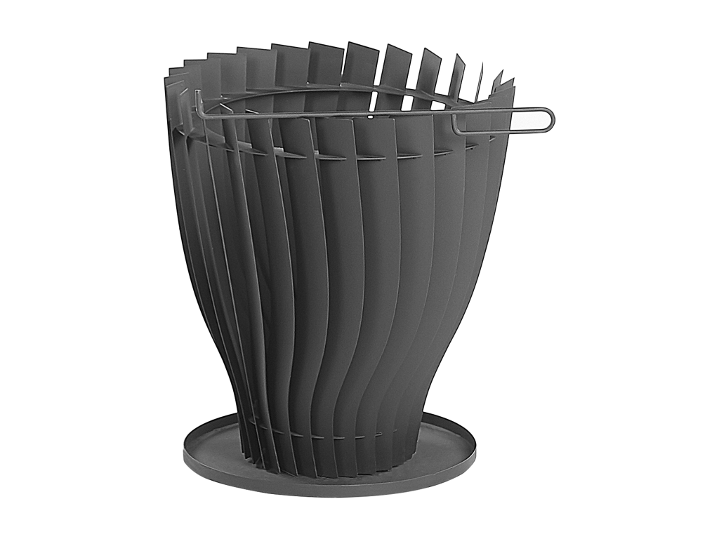 Braséro design en acier noir Decohaute TTVQ23504