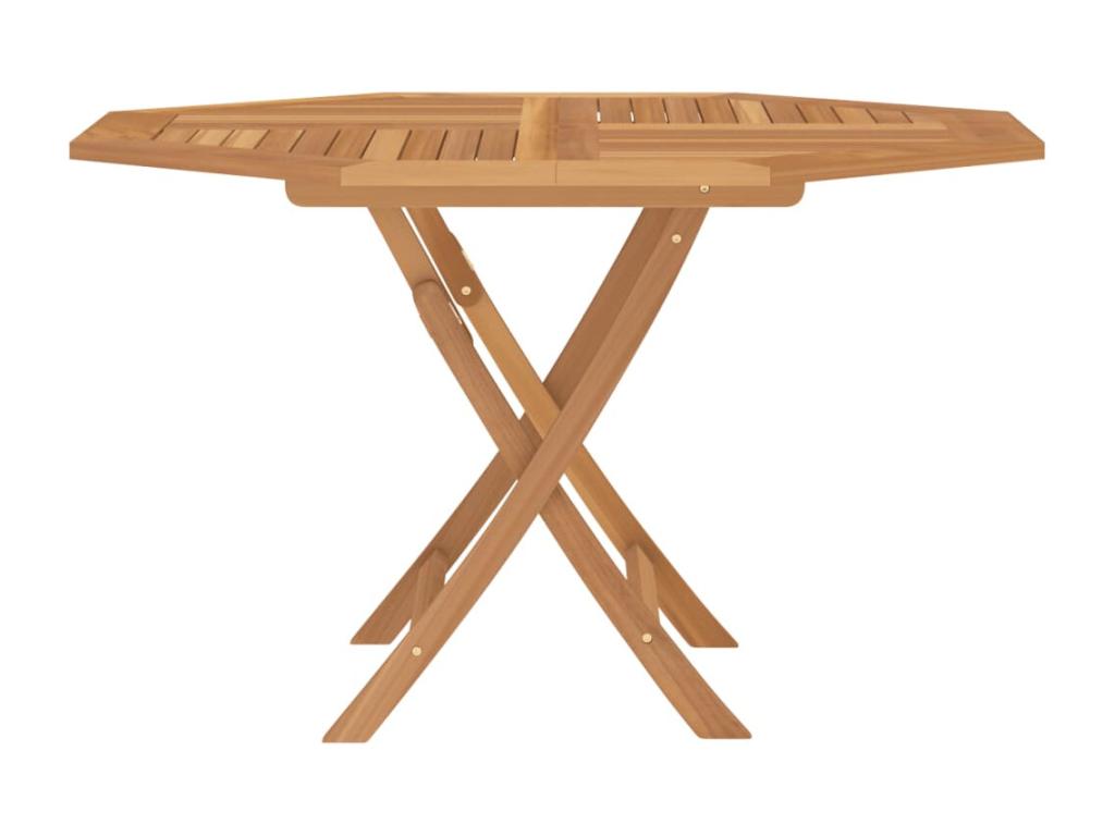 Table de jardin pliable 110x110x75 cm bois massif de teck SFJZ44530
