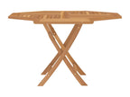 Table de jardin pliable 110x110x75 cm bois massif de teck SFJZ44530