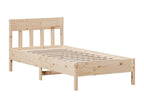 Cadre de lit sans matelas 75x190 cm bois de pin massif FMCN19802