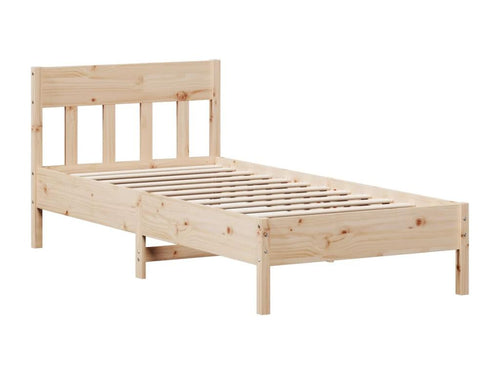 Cadre de lit sans matelas 75x190 cm bois de pin massif FMCN19802